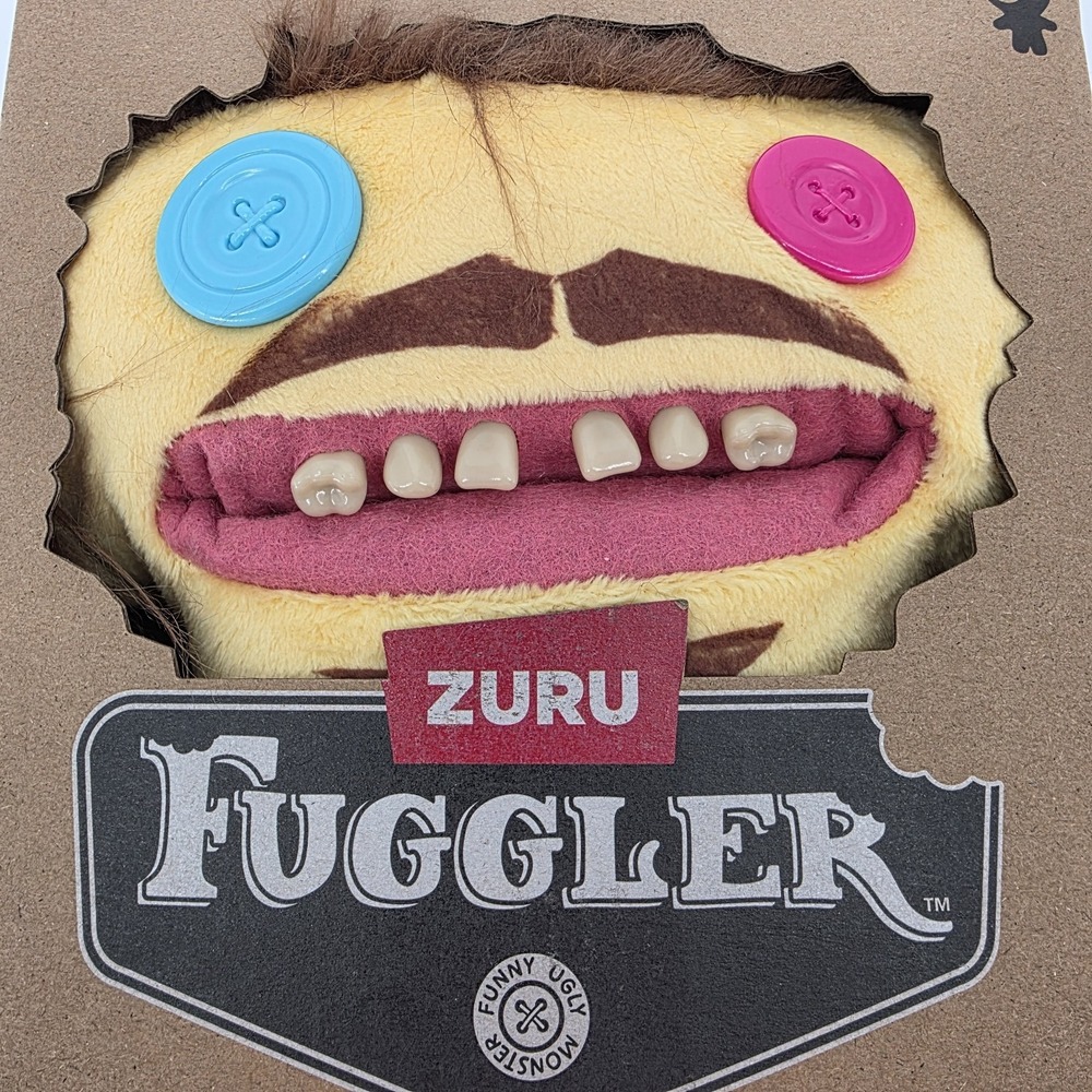 Zuru Fuggler Fuggstars Series 2 Mr. Fug Mr. Beast Mustache Crazy Monster Plush